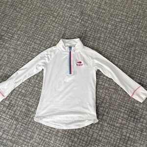 Garb tennis half zip White Long Sleeve Shirt US Open